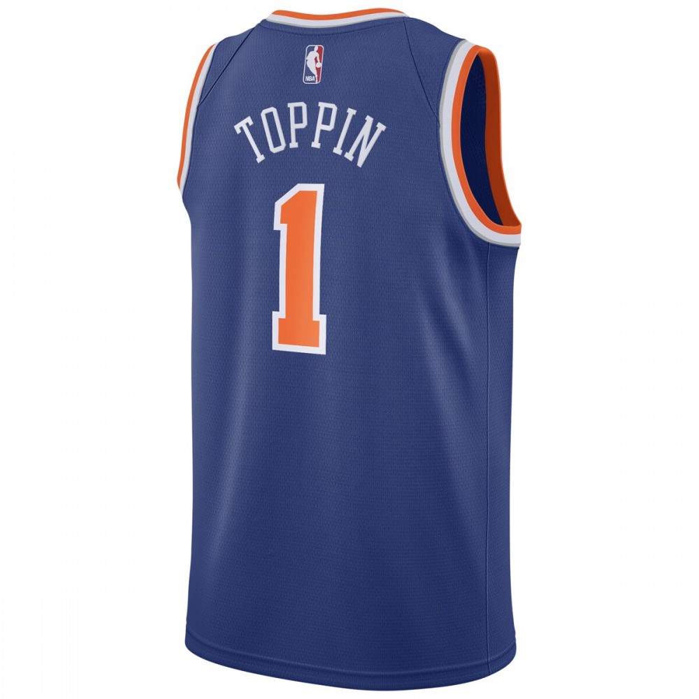 Obi Toppin New York Knicks 2020 NBA Draft First Round Pick Swingman Jersey Royal - Icon Edition-Pro Kit Vault | Brand New 26/27 Sports Jerseys